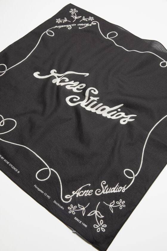 Acne Studios Leichter Schal mit Print Kostenloser Versand