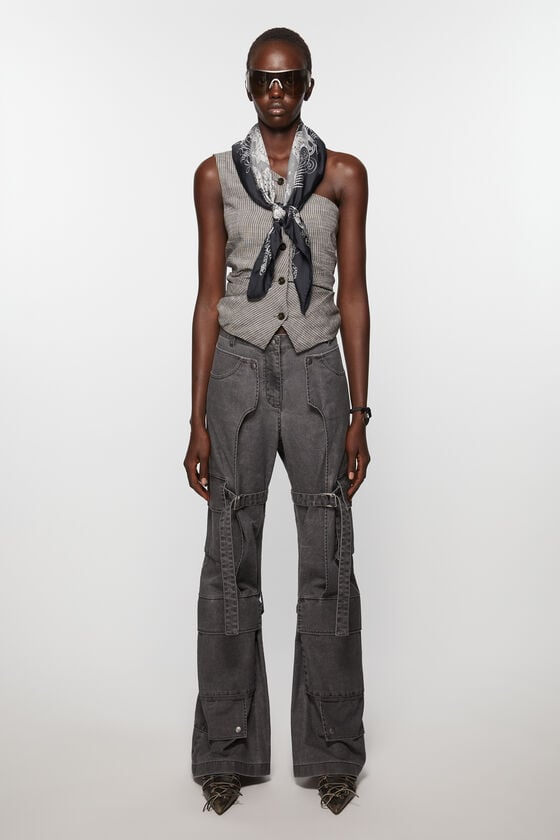 Acne Studios Quadratischer Seidenschal Sonderangebot