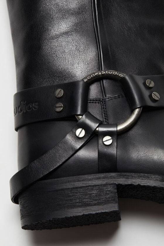Acne Studios Lederstiefel mit Schnalle Black Friday