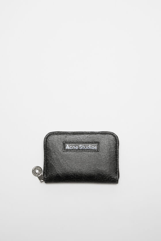 Acne Studios Leder-Portemonnaie mit Reißverschluss Top Angebot