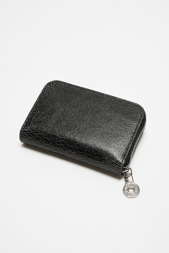 Acne Studios Leder-Portemonnaie mit Reißverschluss Top Angebot