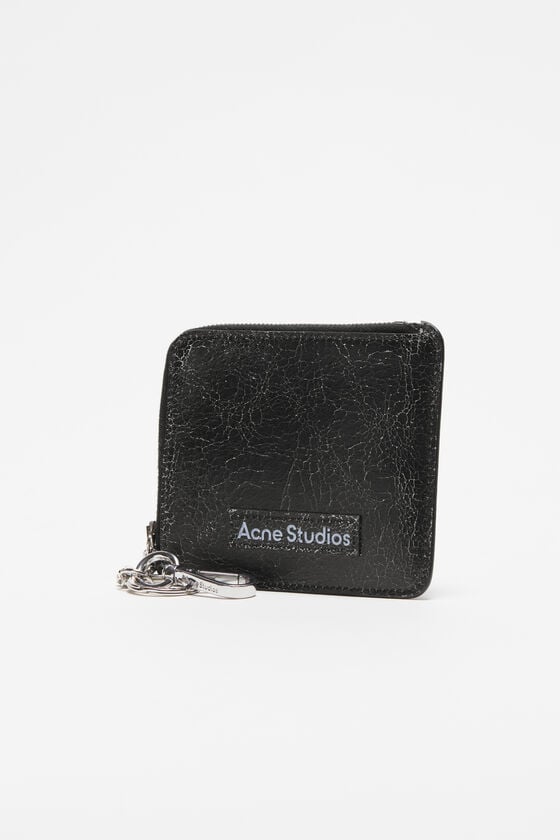 Acne Studios Portemonnaie aus Leder mit Reißverschluss Neueste Mode