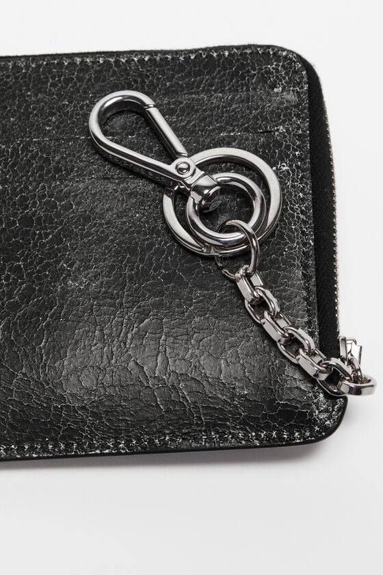 Acne Studios Portemonnaie aus Leder mit Reißverschluss Neueste Mode