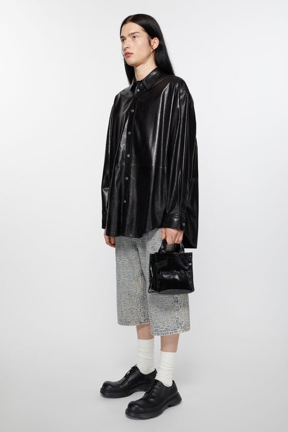 Acne Studios Mini-Schultertasche mit Logo Tiefpreis