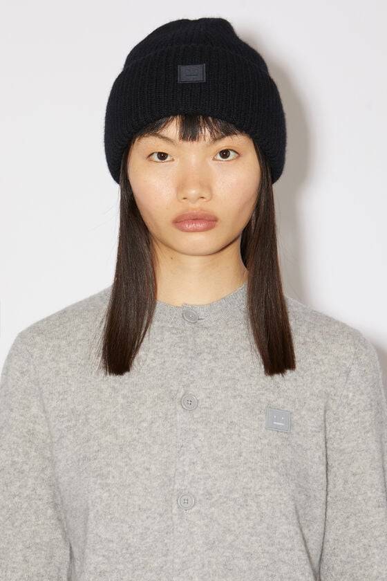 Acne Studios Beanie mit kleinem Face-Logo Letzte 3 Tage