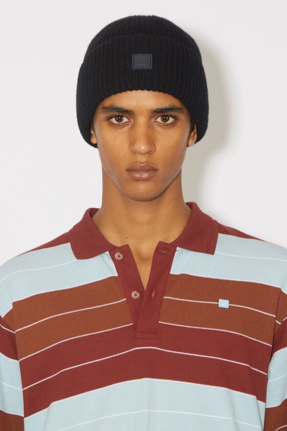 Acne Studios Beanie mit kleinem Face-Logo Letzte 3 Tage
