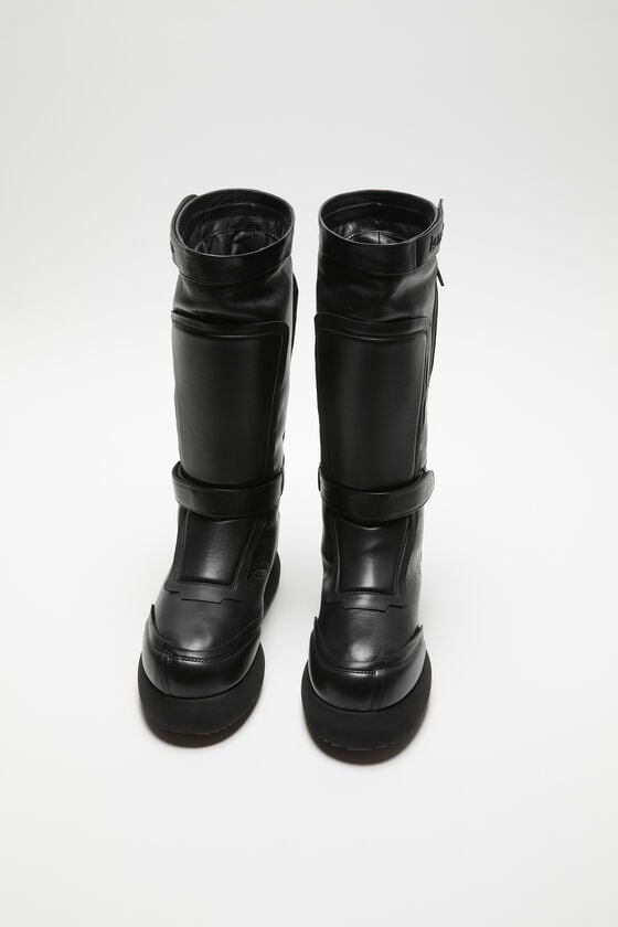 Acne Studios Patchwork-Lederstiefel Kostenloser Versand international