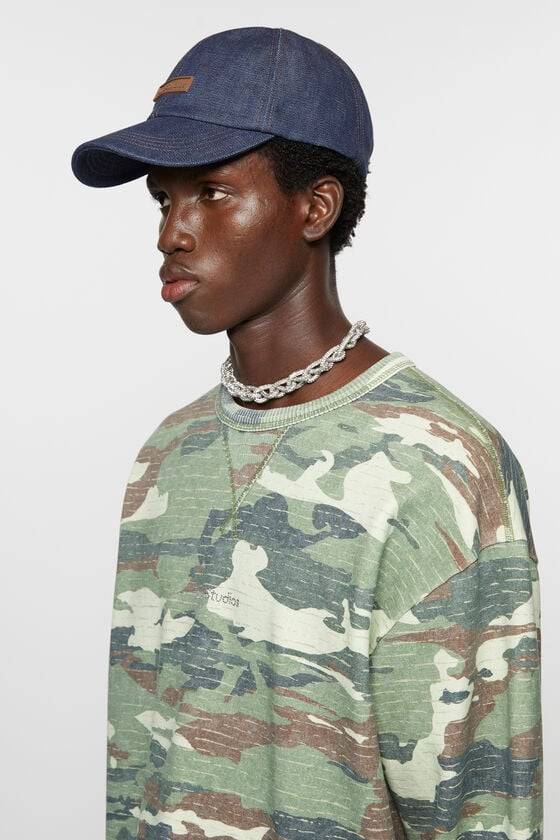 Acne Studios Denim-Baseballkappe Black Friday Preise
