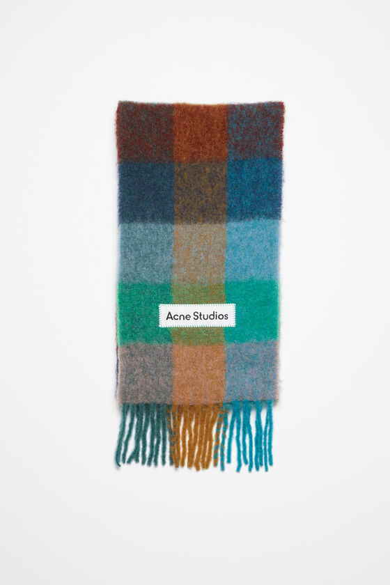 Acne Studios Karierter Schal aus Mohair 50% Rabatt für begrenzte Zeit
