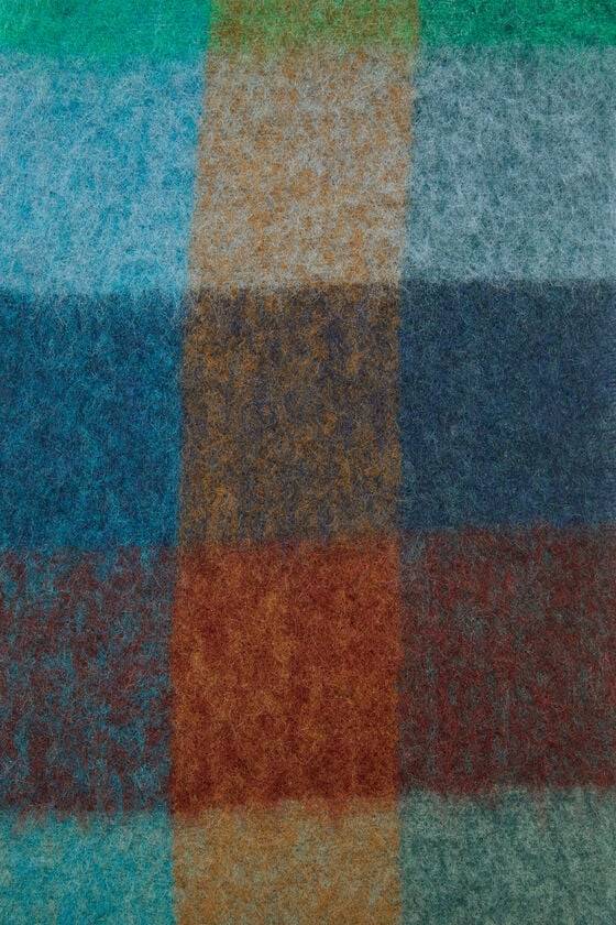 Acne Studios Karierter Schal aus Mohair 50% Rabatt für begrenzte Zeit