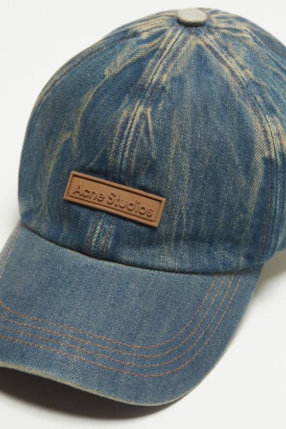 Acne Studios Kappe mit Denim-Logo Rabatte dieses Monats