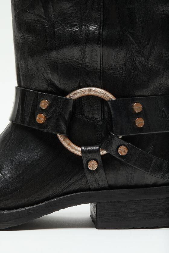 Acne Studios Lederstiefel mit Schnalle Angebote
