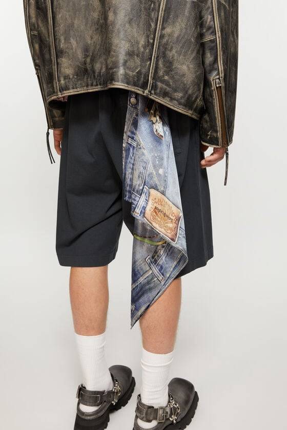 Acne Studios Bedruckter Seidenschal Schlussverkauf