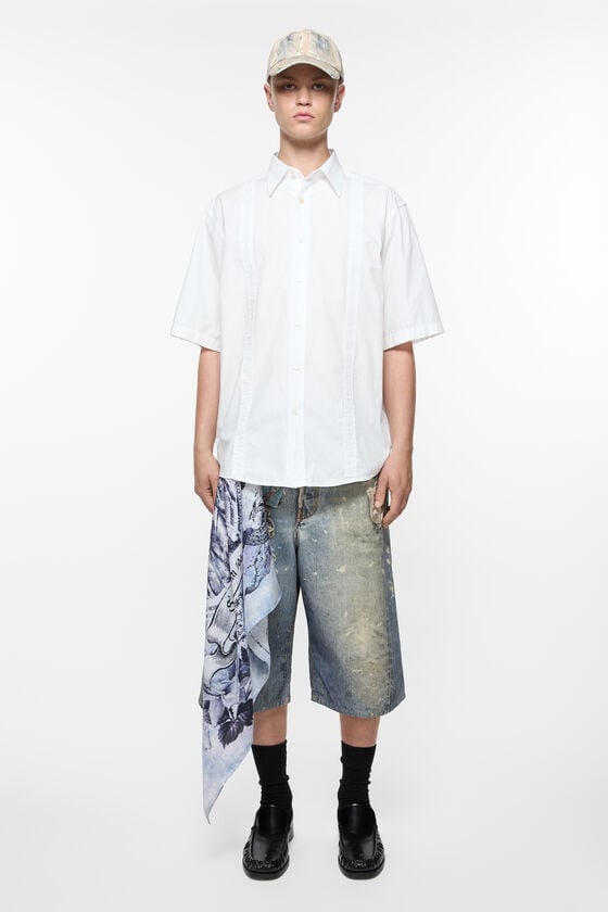 Acne Studios Bedruckter Seidenschal Günstiger Verkauf