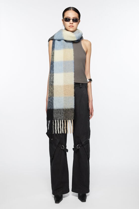 Acne Studios Karierter Schal aus Mohair Meist gekauft