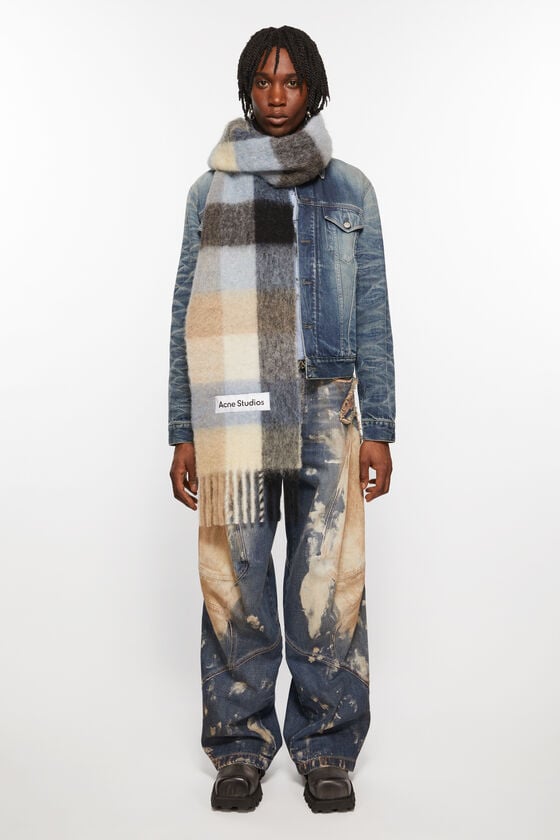Acne Studios Karierter Schal aus Mohair Meist gekauft