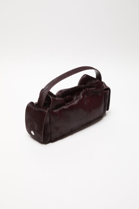 Acne Studios Multipocket furry leather bag Laufsteg-Show Kostenloser Versand