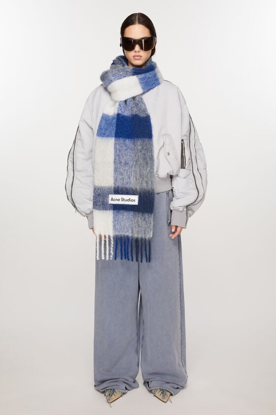 Acne Studios Karierter Schal aus Mohair Versandkostenfrei