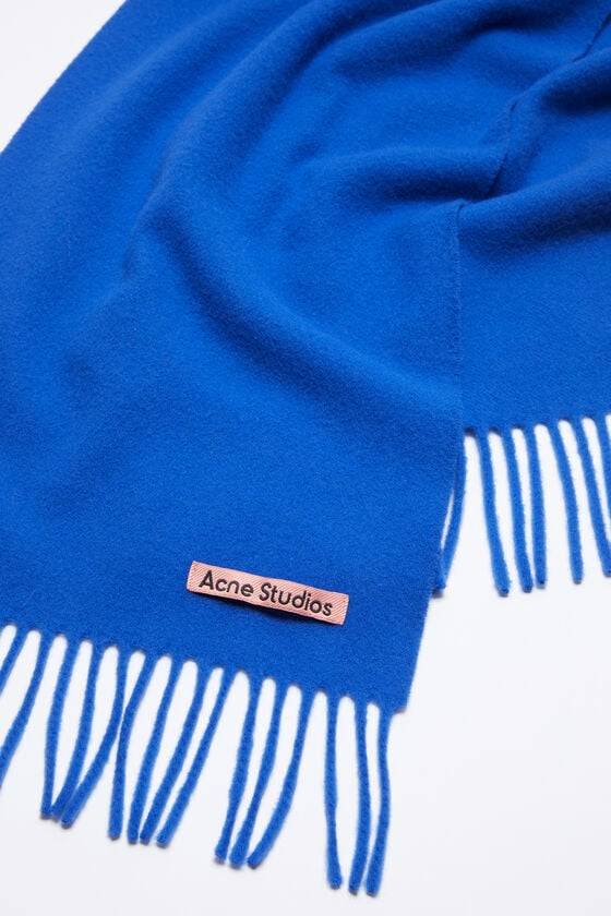 Acne Studios Schmaler Fransen-Schal aus Wolle Großer Ausverkauf
