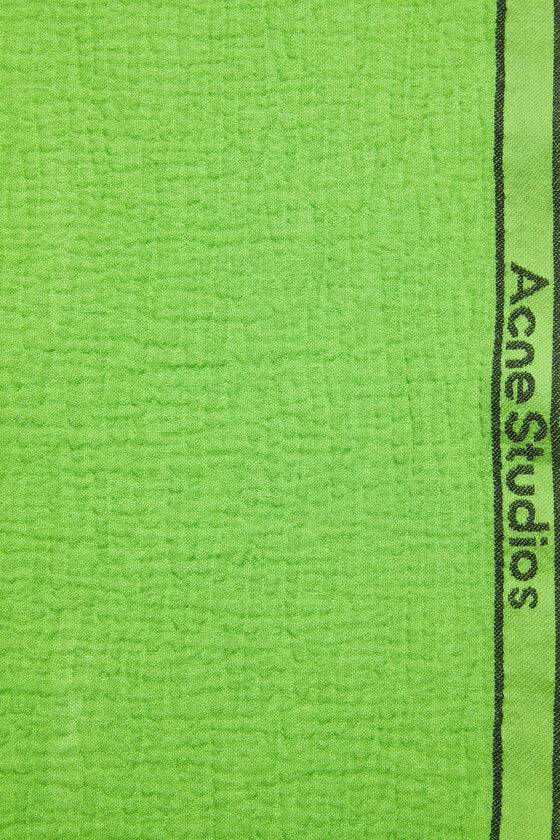Acne Studios Schal mit Logo-Tape Preisnachlass