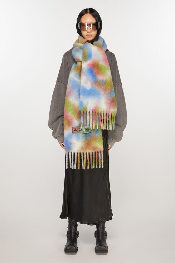 Acne Studios Schal aus Alpakawolle in Batik-Optik Black Friday