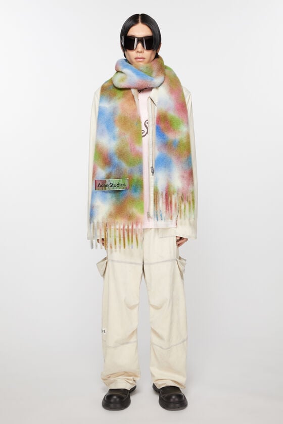 Acne Studios Schal aus Alpakawolle in Batik-Optik Black Friday