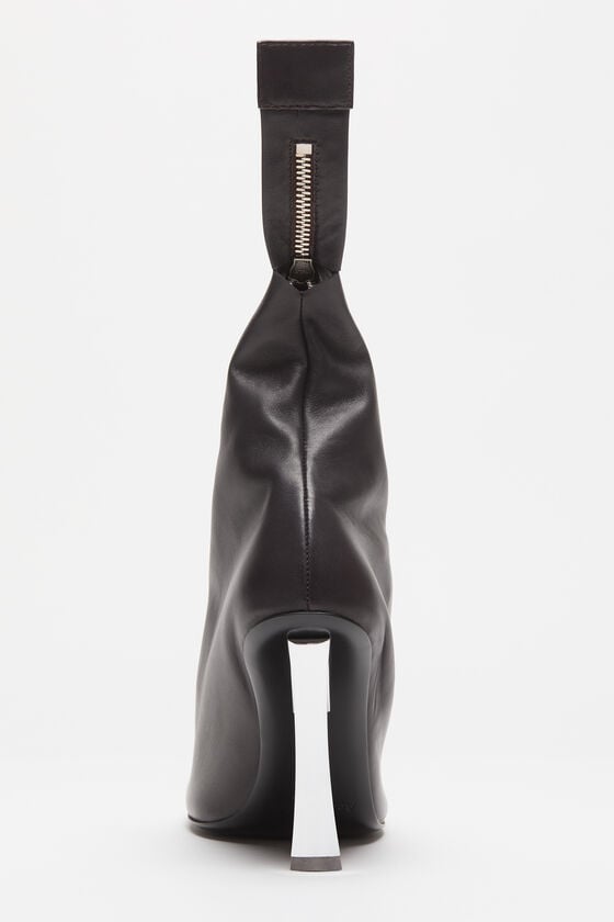 Acne Studios Leather zip heels Laufsteg-Show Osterangebot