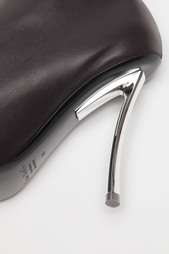 Acne Studios Leather zip heels Laufsteg-Show Osterangebot