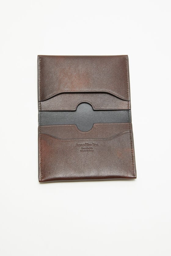 Acne Studios Gefaltete Lederbrieftasche Lagerräumung