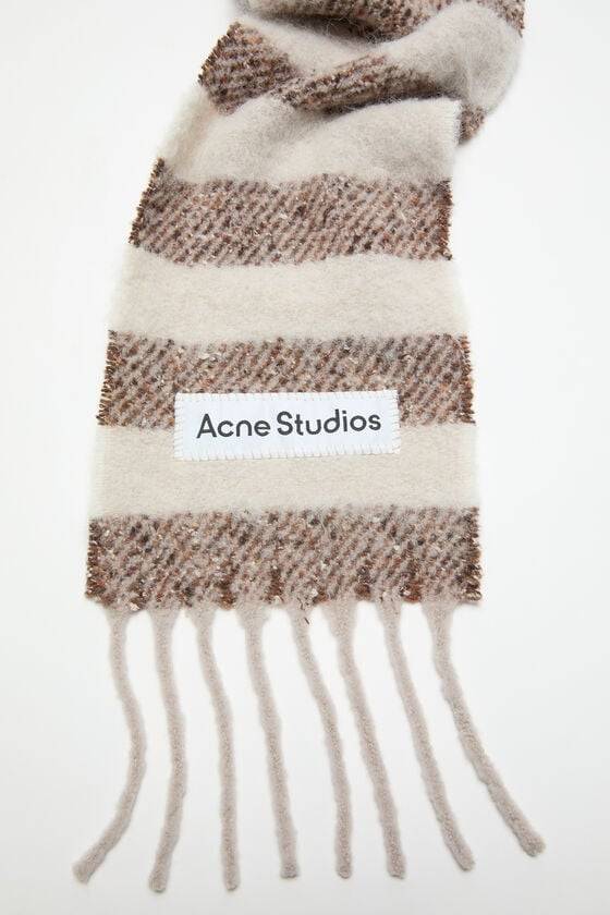 Acne Studios Gestreifter Alpaka-Schal - Schmal Räumungsverkauf