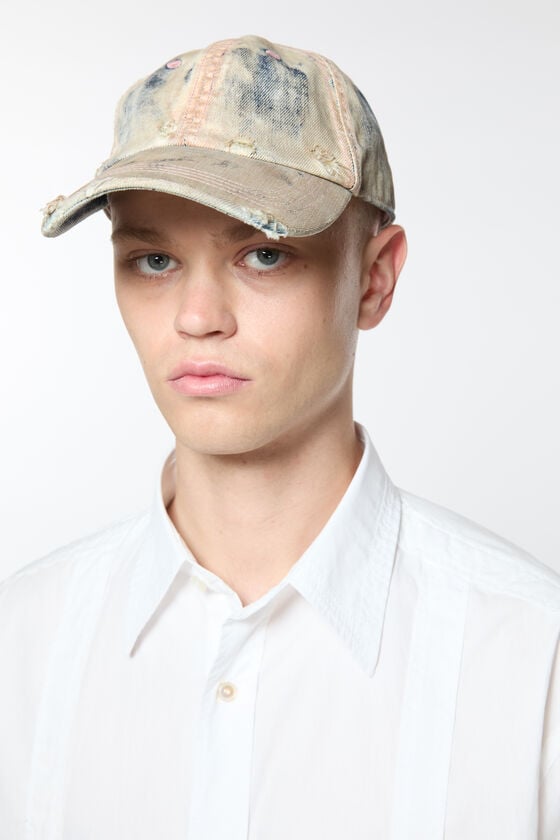 Acne Studios Kappe aus beschichtetem Denim VIP-Rabatte