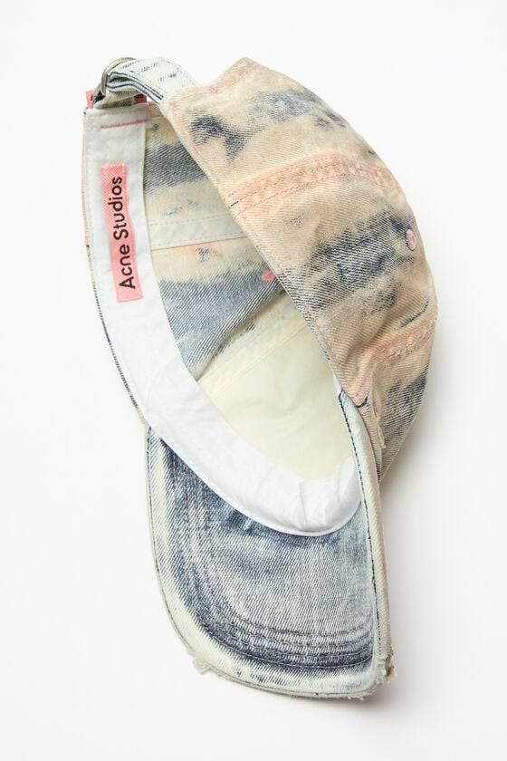Acne Studios Kappe aus beschichtetem Denim VIP-Rabatte