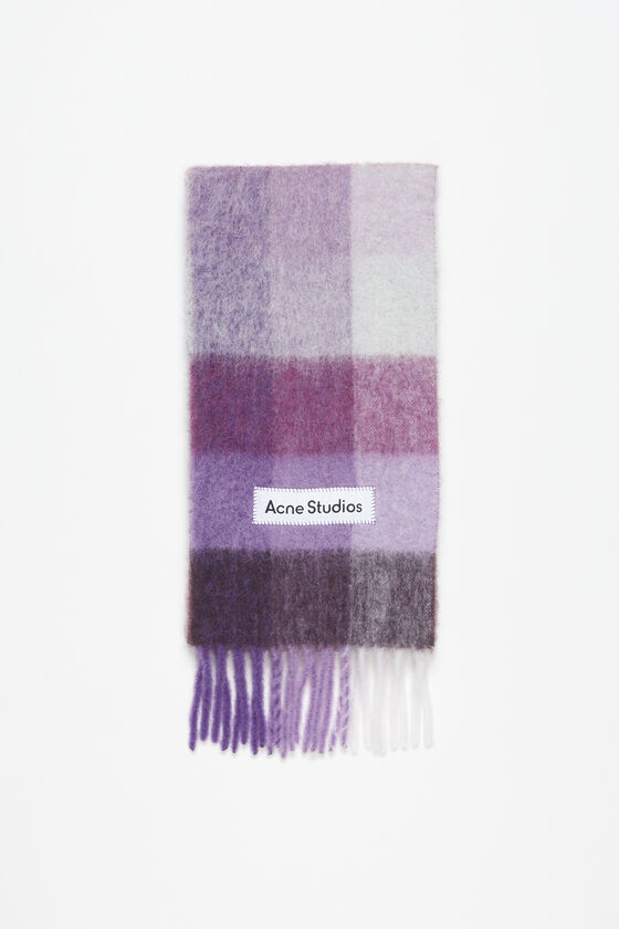 Acne Studios Karierter Schal aus Mohair Wochenangebot