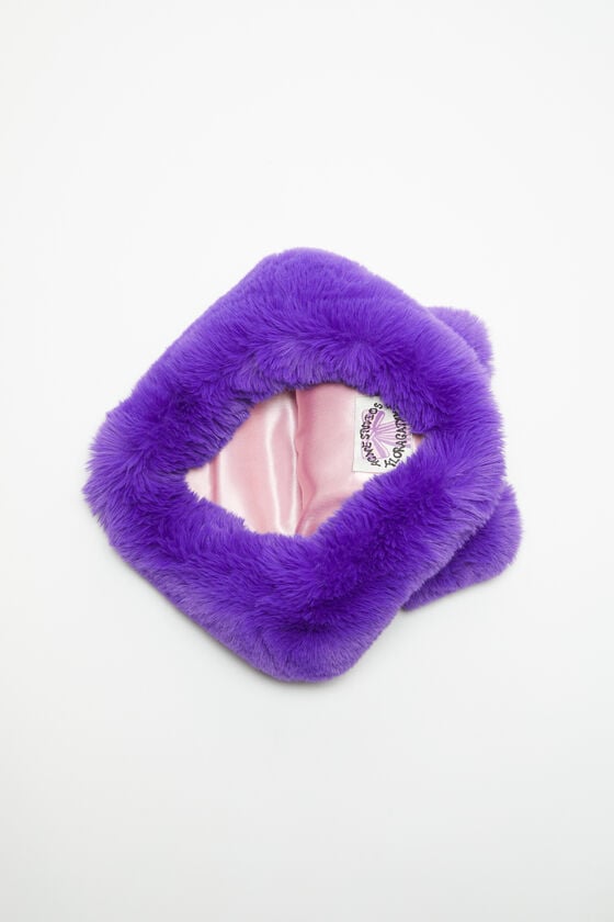 Acne Studios Flauschige Mütze mit Schleife Kostenlose Rückgabe