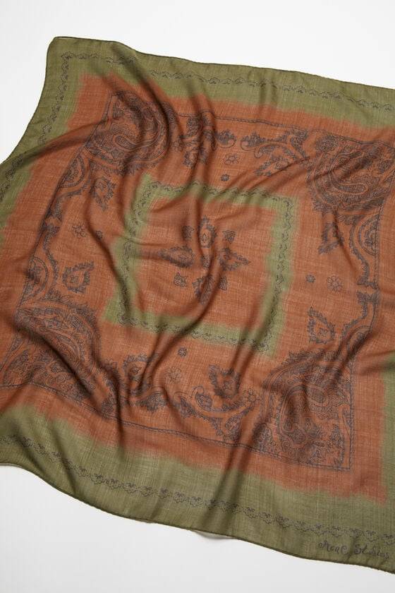 Acne Studios Leichter Wollschal mit Print Letzte 2 Tage