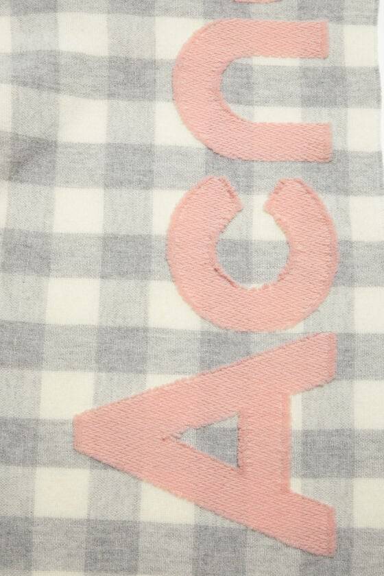 Acne Studios Karierter Schal mit Logo Super Rabatt