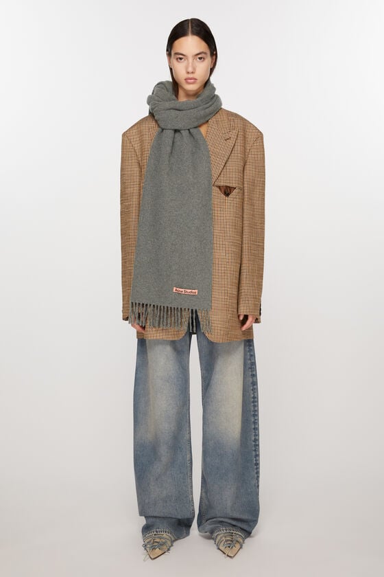 Acne Studios Schmaler Fransen-Schal aus Kaschmir Kostenloser Versand international