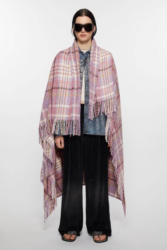 Acne Studios Karierter Oversized-Schal Outlet