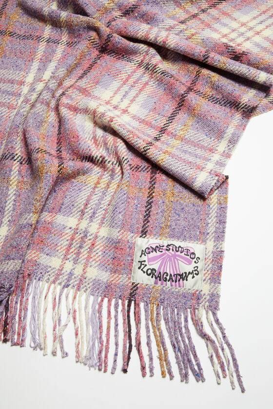 Acne Studios Karierter Oversized-Schal Outlet