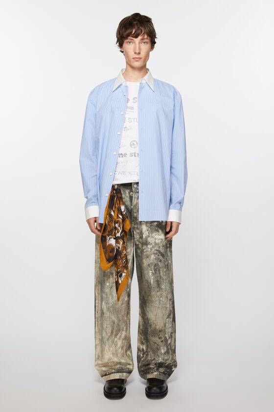 Acne Studios Bedruckter Seidenschal Schlussverkauf