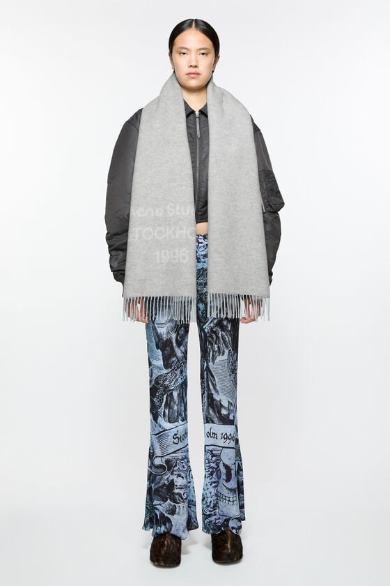 Acne Studios Logo wool scarf Günstig kaufen