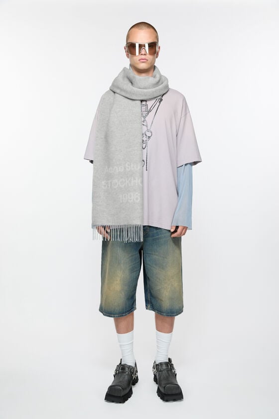 Acne Studios Logo wool scarf Günstig kaufen