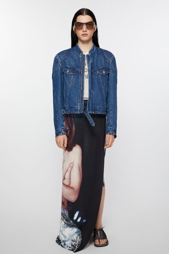Acne Studios Bedruckter Seidenschal Heißer Verkauf