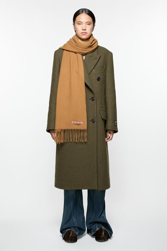 Acne Studios Schmaler Fransen-Schal aus Kaschmir Große Rabatte