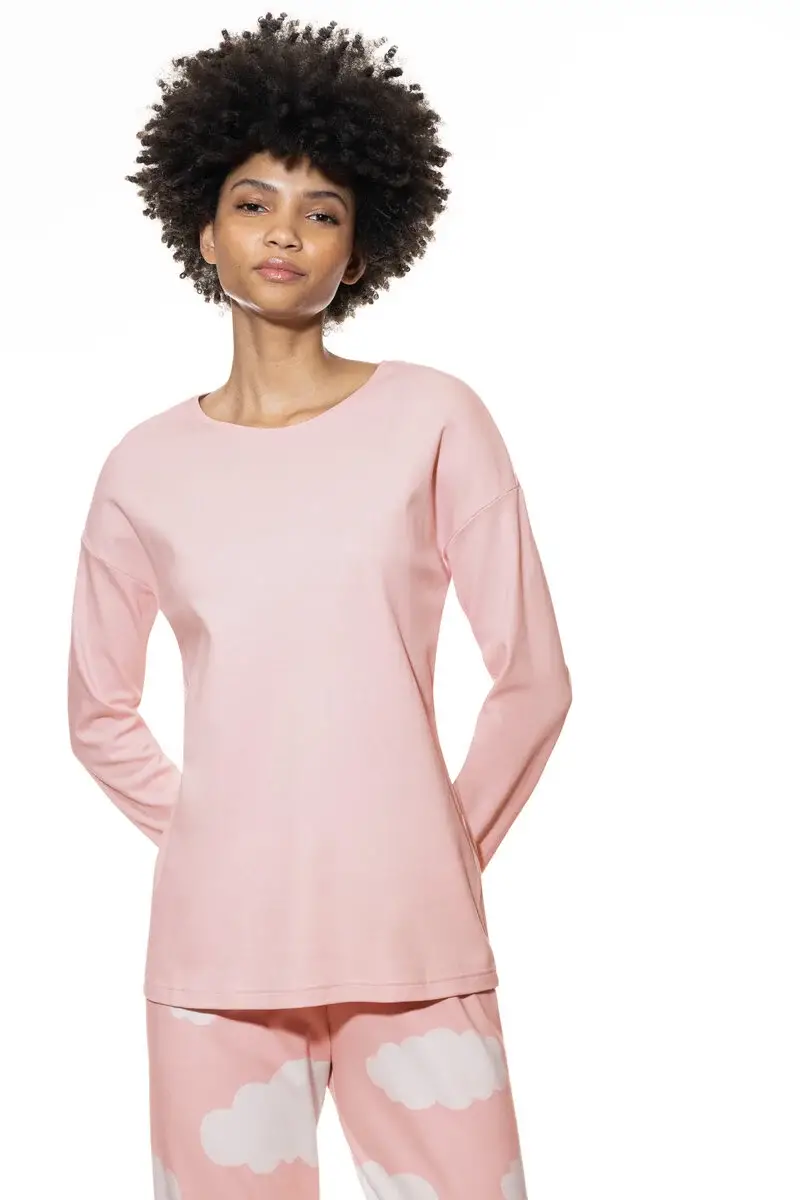Merxx Pyjama Shirt langarm Serie Clouds