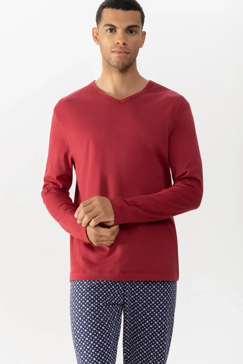 Merxx Langarm-T-Shirt Serie Solid Night
