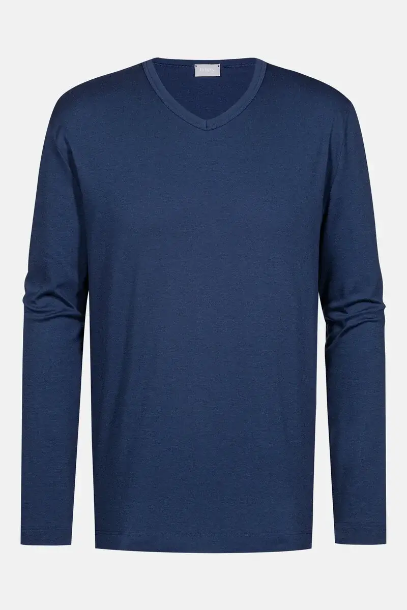 Merxx Langarm-T-Shirt Serie Solid Night Bis zu 65% Rabatt