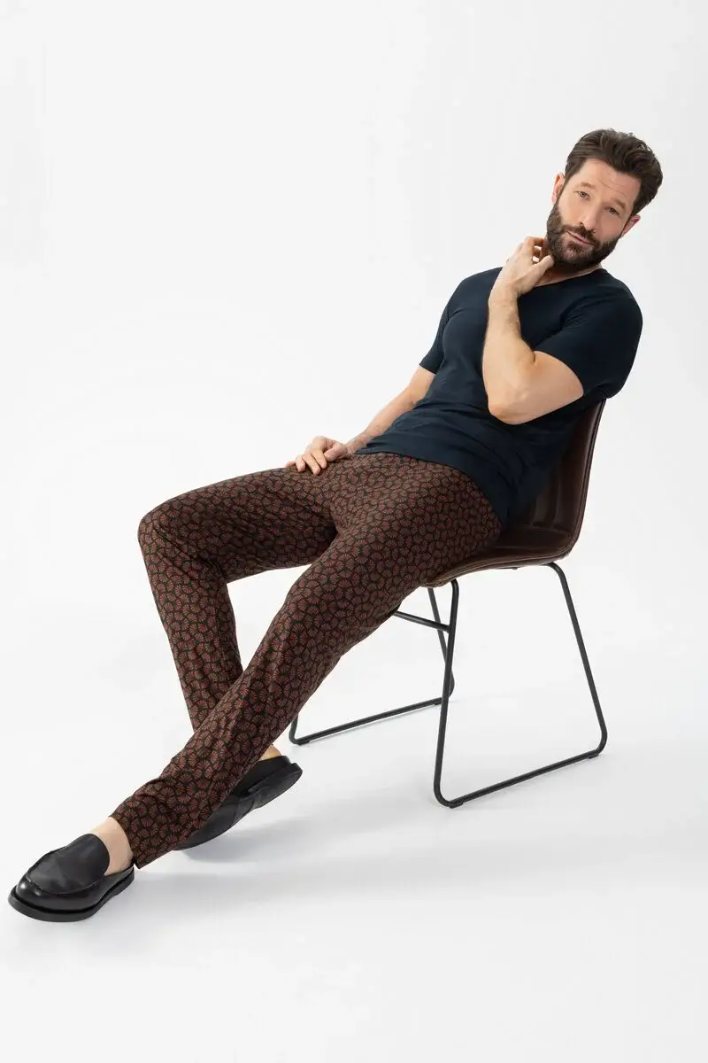 Merxx Hose lang Serie Silhouettes Pattern Letzter Tag
