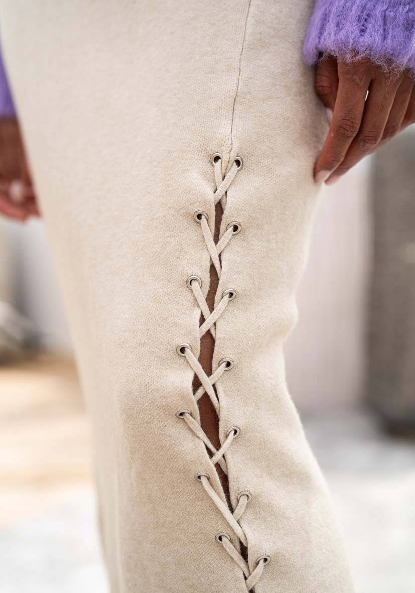Miss Goodlife Skirt Knitted – cream Limitierter Zeitrabatt