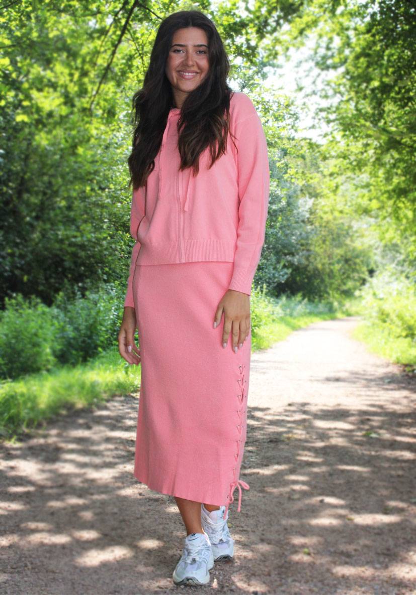 Miss Goodlife Skirt Knitted – peach